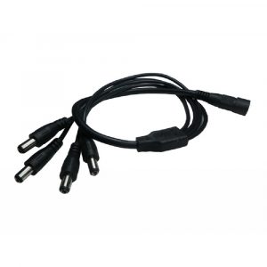 1 en 4 Adaptateur splitter cordon pour alimentation caméra de surveillance