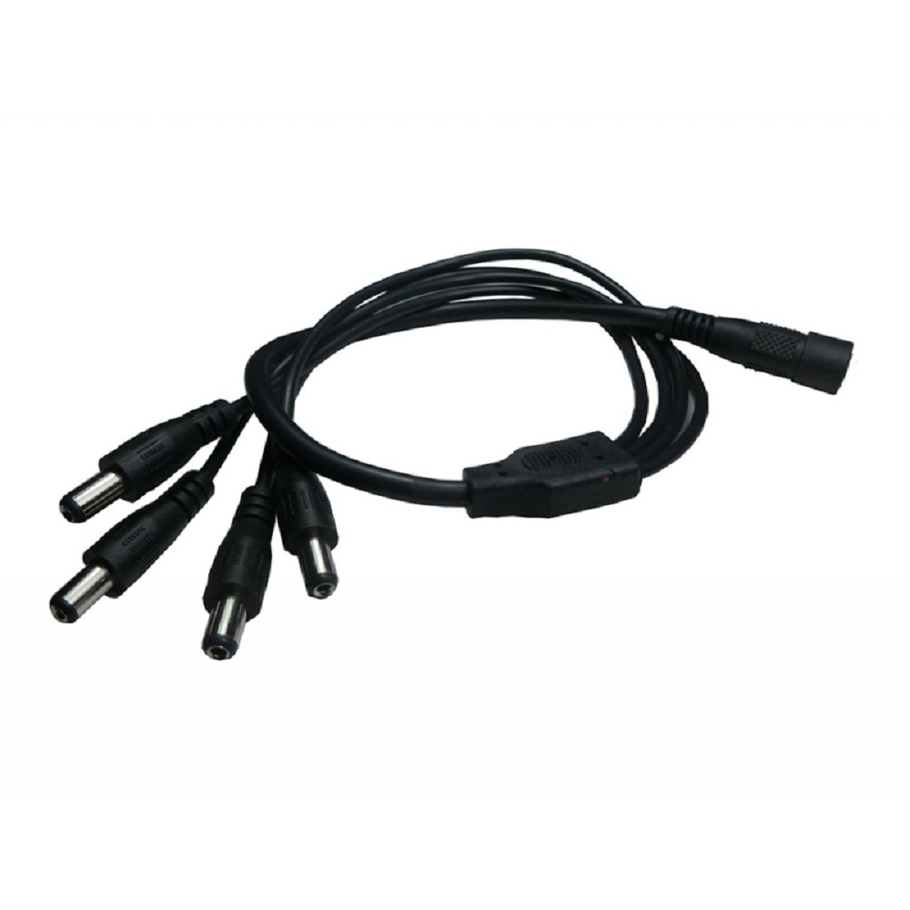 1 en 4 Adaptateur splitter cordon pour alimentation caméra de surveillance