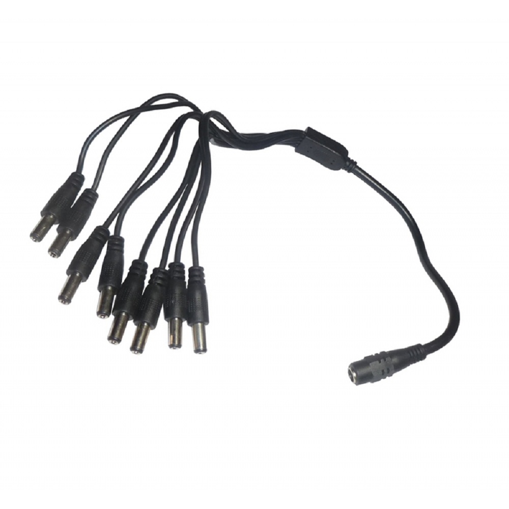 1 en 8 Adaptateur splitter cordon pour alimentation caméra de surveillance