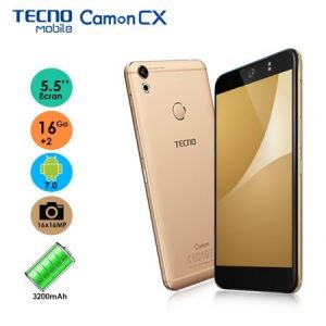 Tecno Camon Cx Téléphone Portable Smartphone 2 Go de RAM - Mémoire 16 GO