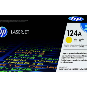 Cartouche de toner HP LaserJet 124 A Jaune Economique-Q6002A