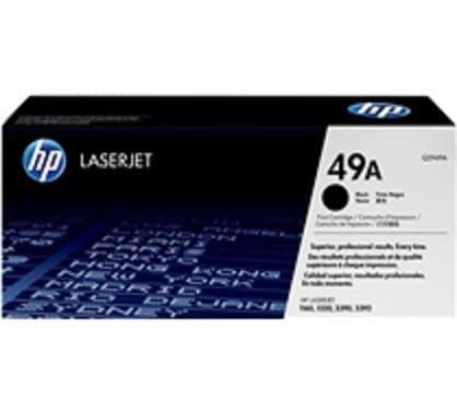Cartouche de toner HP 49A LaserJet noir authentique (Q5949A)
