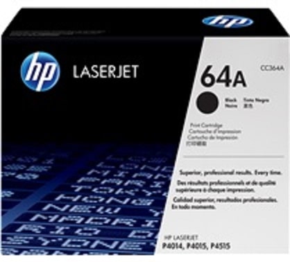 Cartouche de Toner HP 64A LaserJet noir authentique (CC364A)