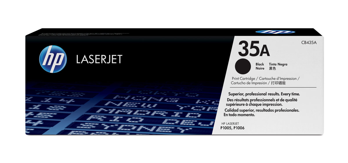 Cartouche HP 35A Toner LaserJet noir Economique (CB435A)