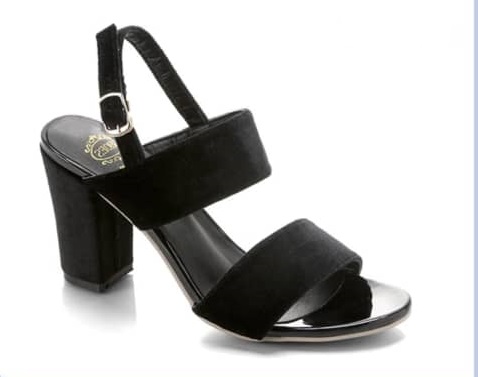 Chaussure a Talon noir avec lanière, pointure 39-40 EB0001