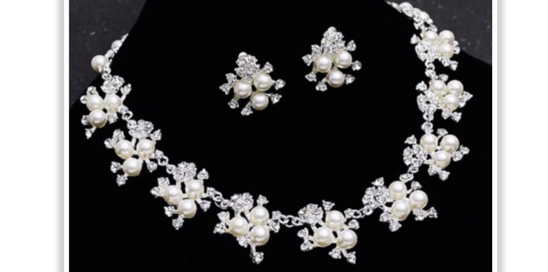 Ensemble collier en perle pour les mariés - EB0001