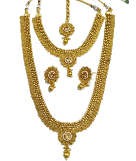 Ensemble collier plaqué or avec un bijou de tête - EB0001