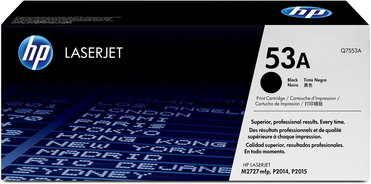 Cartouche HP 53A toner LaserJet noir Economique (Q7553A)