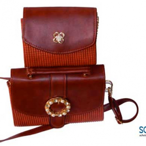 Mini sac à épaule rouge bordeaux 2 pièces-SK0003
