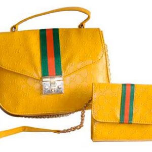 Mini sac à épaule GUUCI jaune 2 pièces -SK0003
