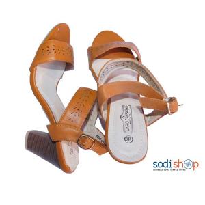 Chaussure à talon couleur marron pointure-40 KS007