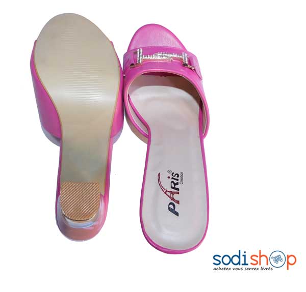 Chaussure à talon Paris couleur rose pointure-40-KS0007 – Image 2
