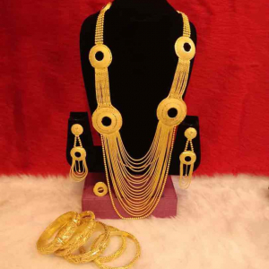 Collier multi lignes plaqué or avec bracelet - GF0002