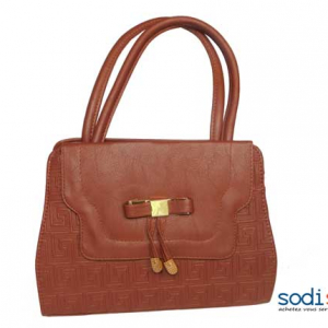Mini sac marron avec nœud -SK0003