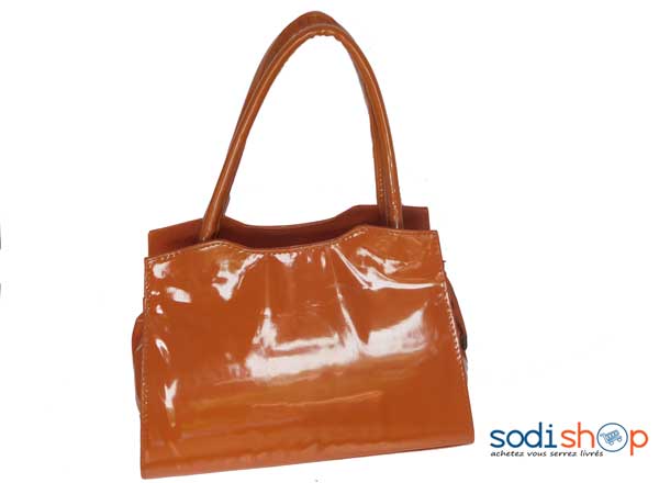 Mini sac à main marron vernissé -SK0003 – Image 2