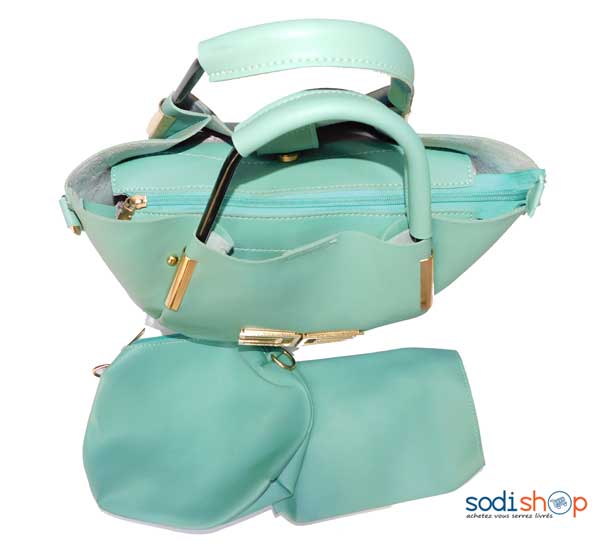 Sac à main couleur verte 3 pièces-KS0007 – Image 2