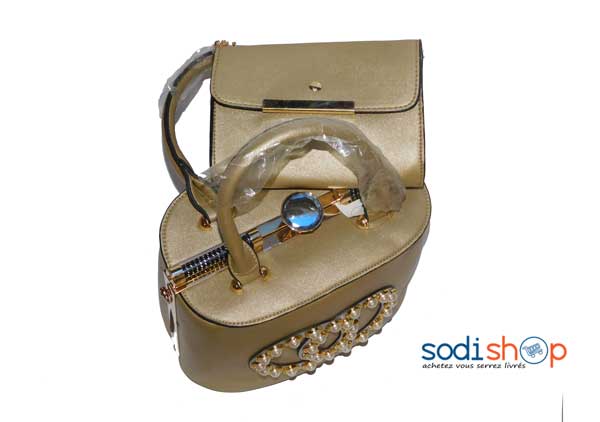 Mini sac couleur marron 2 pièces-DB0005 – Image 2