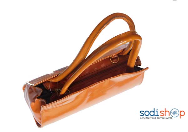 Mini sac à main marron vernissé -SK0003 – Image 3