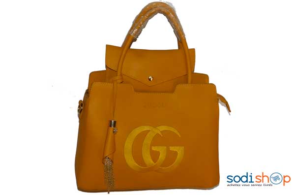 Sac à main GUCCI moutarde 2pièces -DB0005