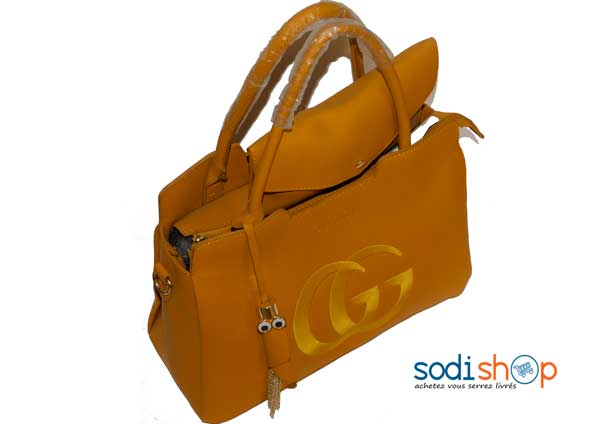 Sac à main GUCCI moutarde 2pièces -DB0005 – Image 2