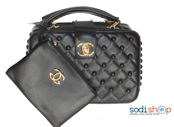 Sac coupe carré noir -SK0003