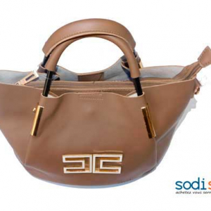 Sac à main marron foncé 3pièces-KS0007