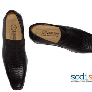 Soulier pour homme Zamgni noir pointure 44 -SB0008