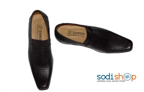 Soulier pour homme Zamgni noir pointure 44 -SB0008