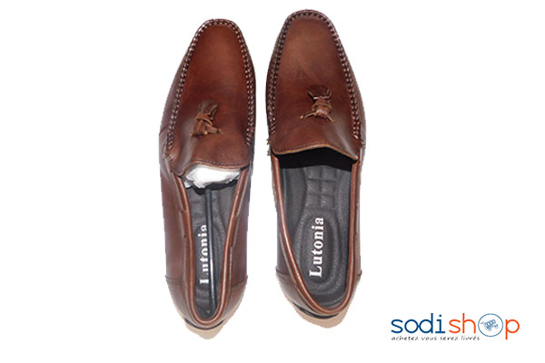 Chaussure pour homme couleur marron lutonia pointure 41 à 44- EJP0012 – Image 3