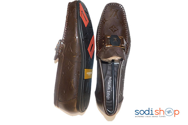 Chaussure pour homme couleur marron louis vuitton pointure 41 à 44 -EPJ0012