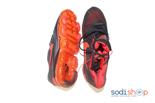 Chaussure pour homme Nike couleur rouge noir pointure 22 à 44 -EJP0012