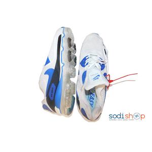 basquette pour homme couleur bleue blanc avec motif pointure 45