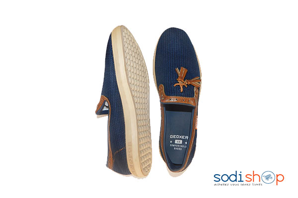 Chaussure pour homme couleur bleue avec motif pointure 43 à 45-EJP0012