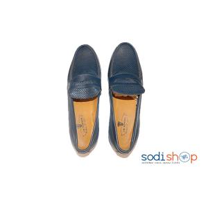 Chaussures pour homme Mocassin bleu, pointure 44,45 EJB0012