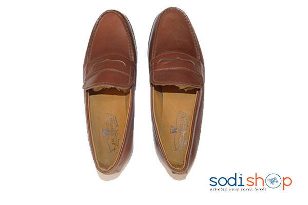 Chaussures pour homme Mocassin marron, pointure 44,45 EJB0012