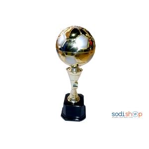 Coupe trophée avec ballon de fer en garantie taille moyenne SS0015