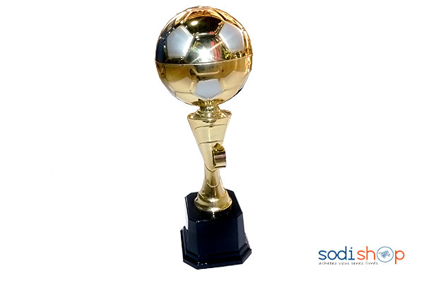 Coupe trophée avec ballon de fer en garantie taille petite SS0015