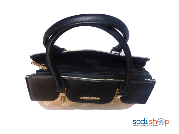 Sac à main couleur noire argenté KS0009