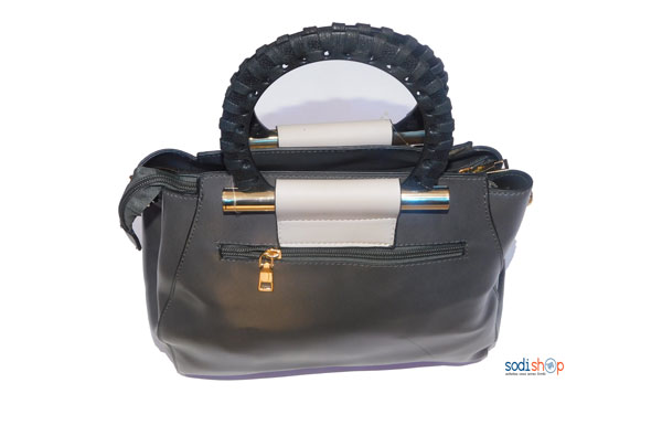 SAC à main couleur gris foncé blanc KS0009 – Image 2