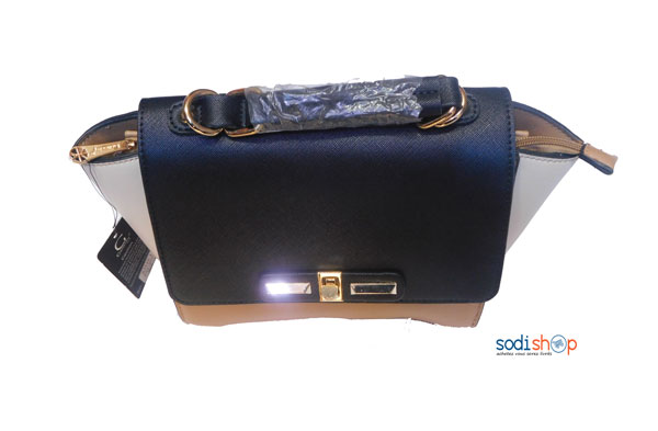 Sac à main couleur blanche noire KS0009 – Image 4