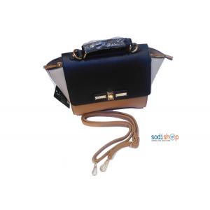 Sac à main couleur blanche noire KS0009
