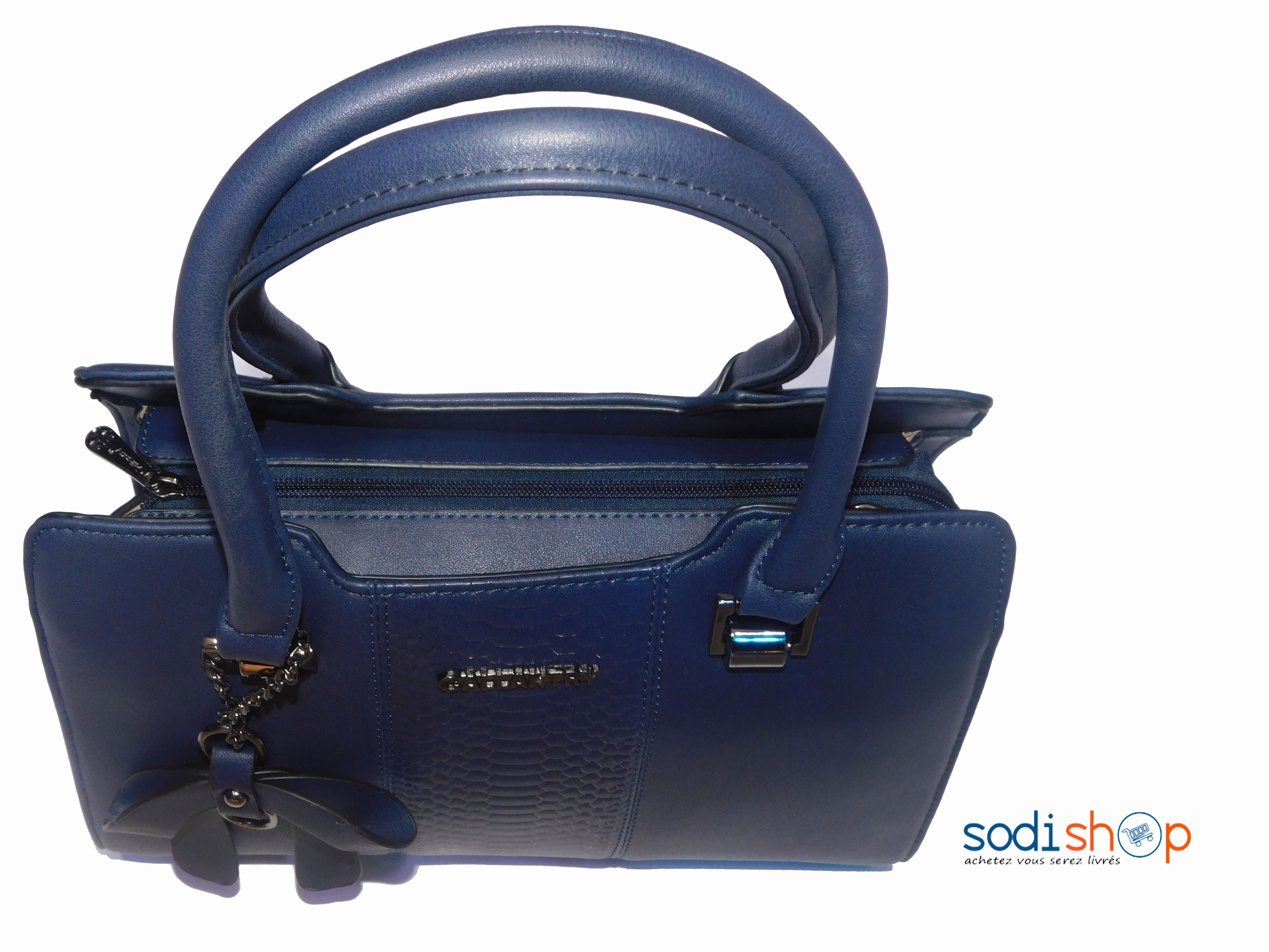 Sac à main couleur bleue foncée KS0009 – Image 2