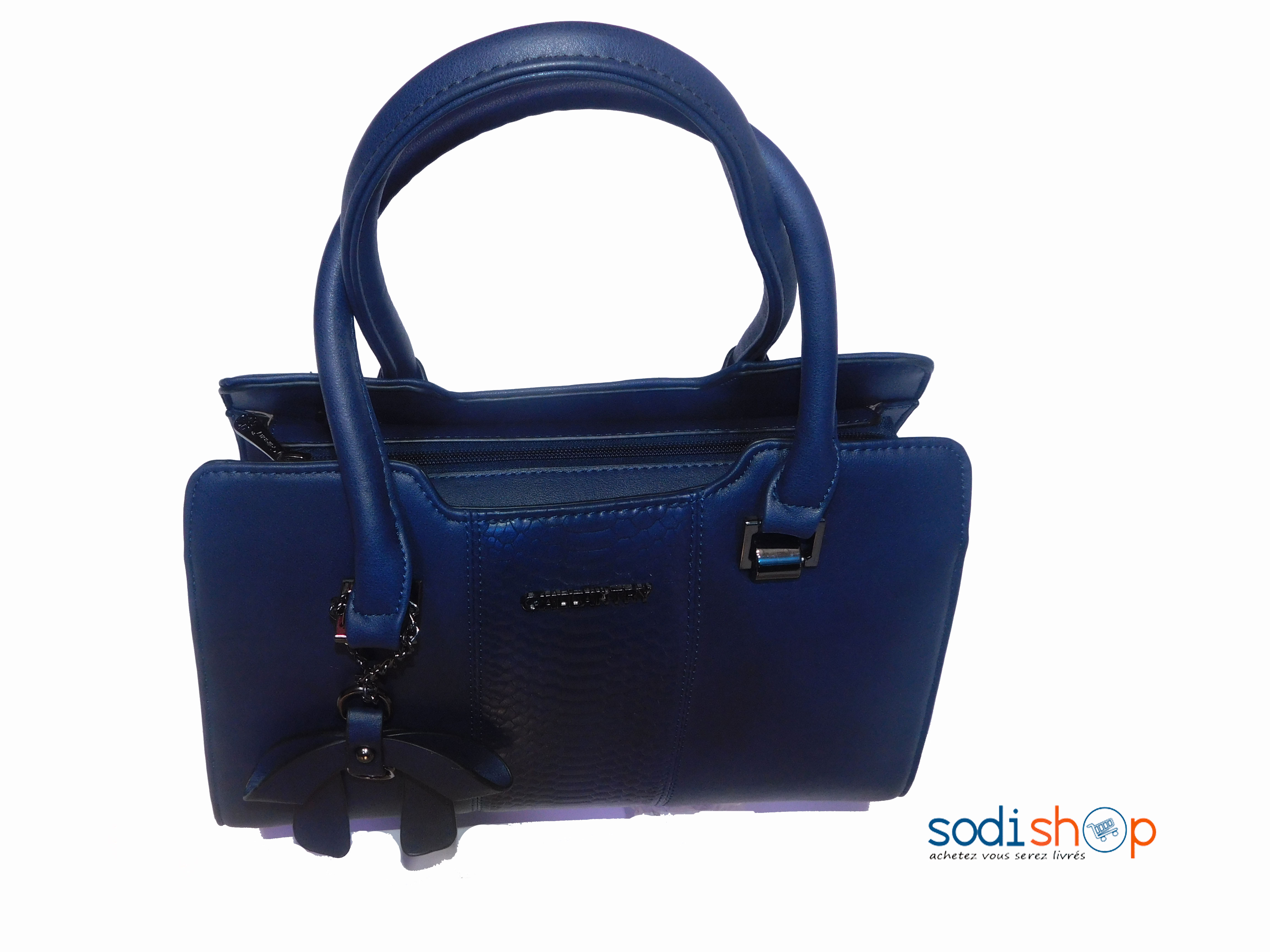 Sac à main couleur bleue foncée KS0009 – Image 7