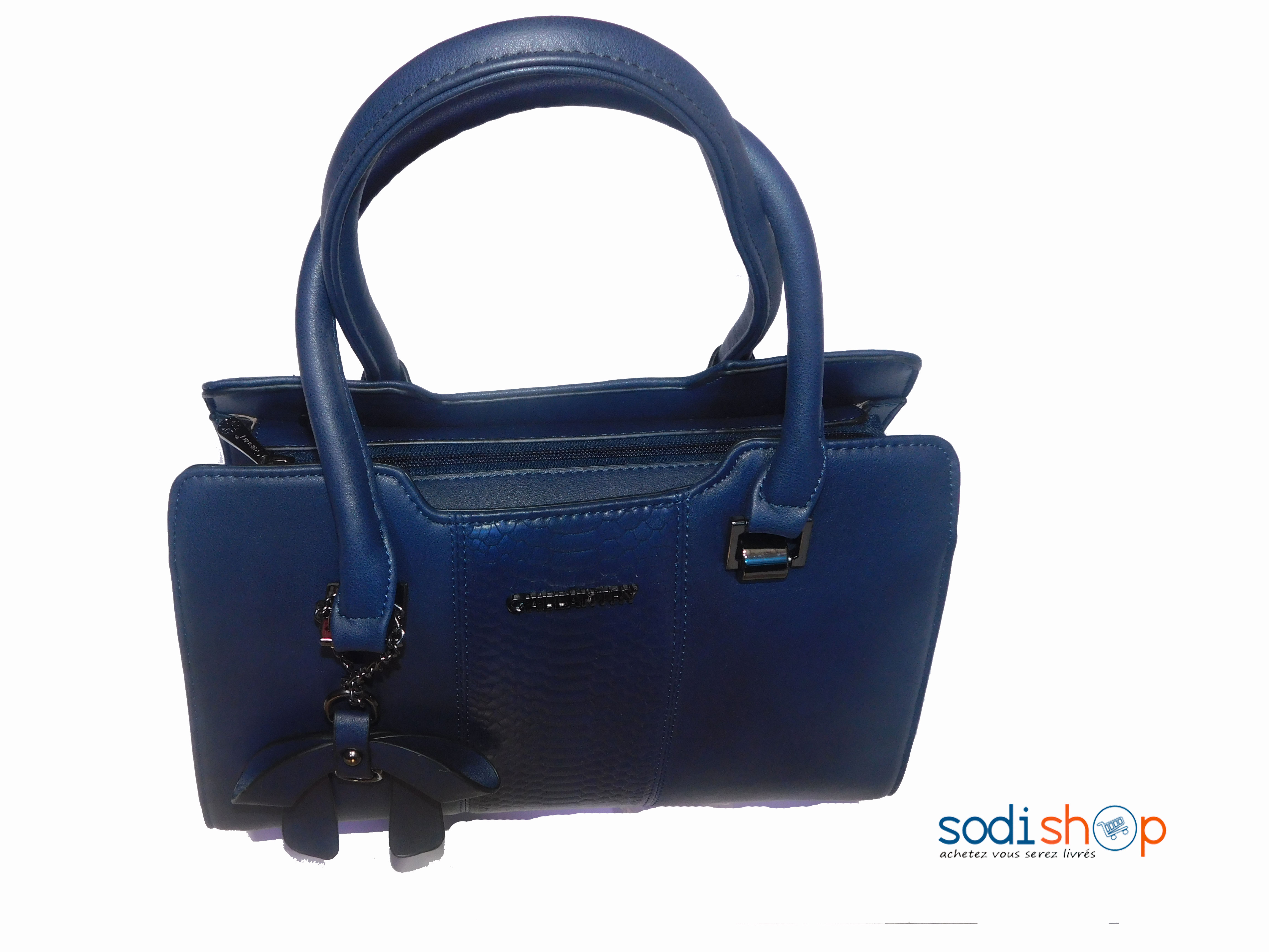 Sac à main couleur bleue foncée KS0009 – Image 8