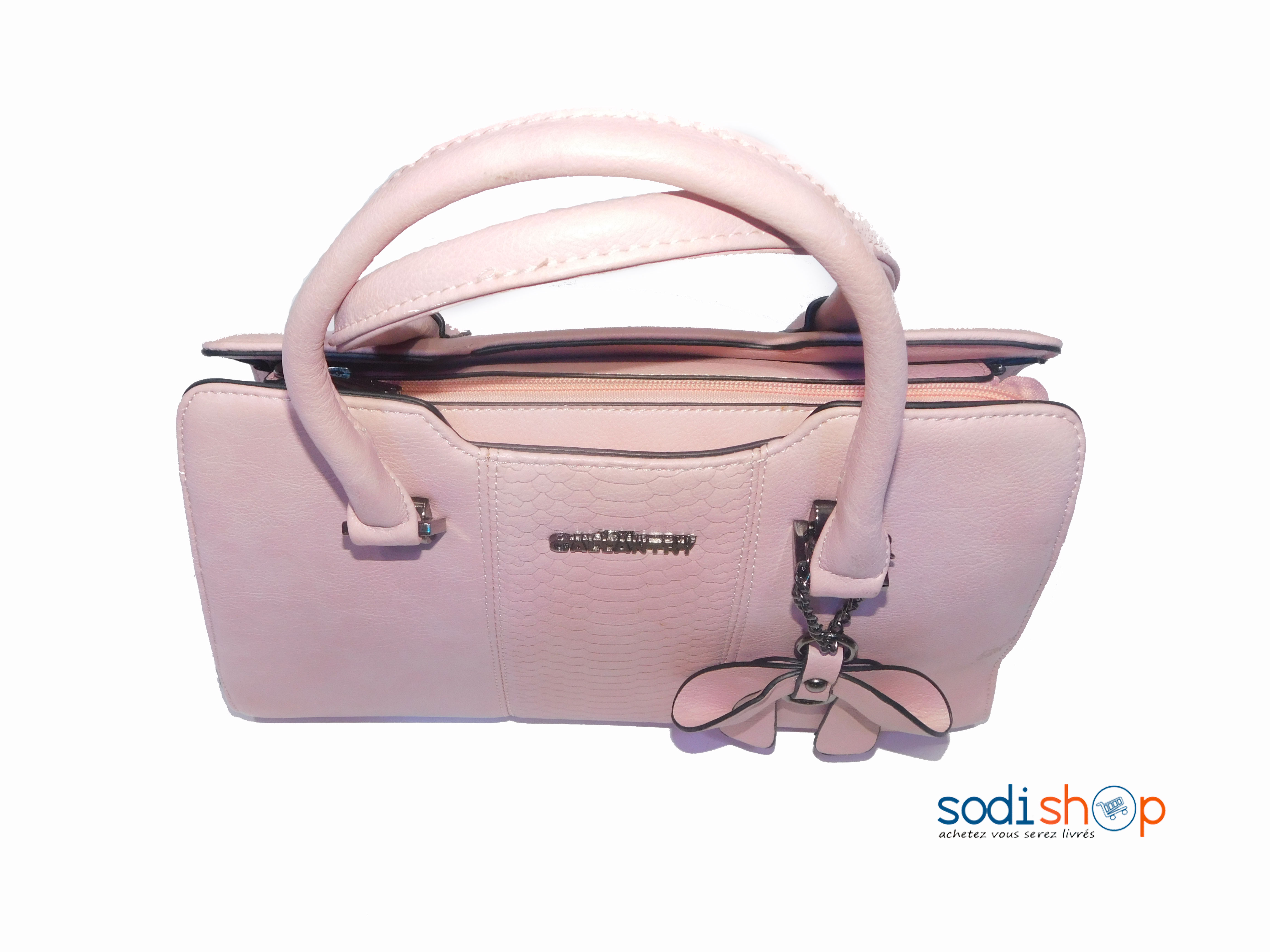 Sac à main Rose claire modèle grande dame KS0009