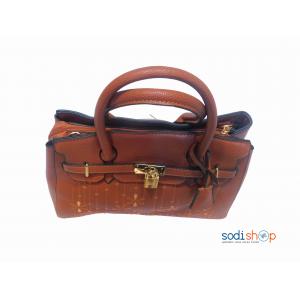 Sac à main marron grande dame KS0009