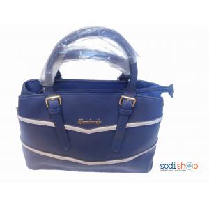 Sac à main couleur bleue strasse blanc KS0009