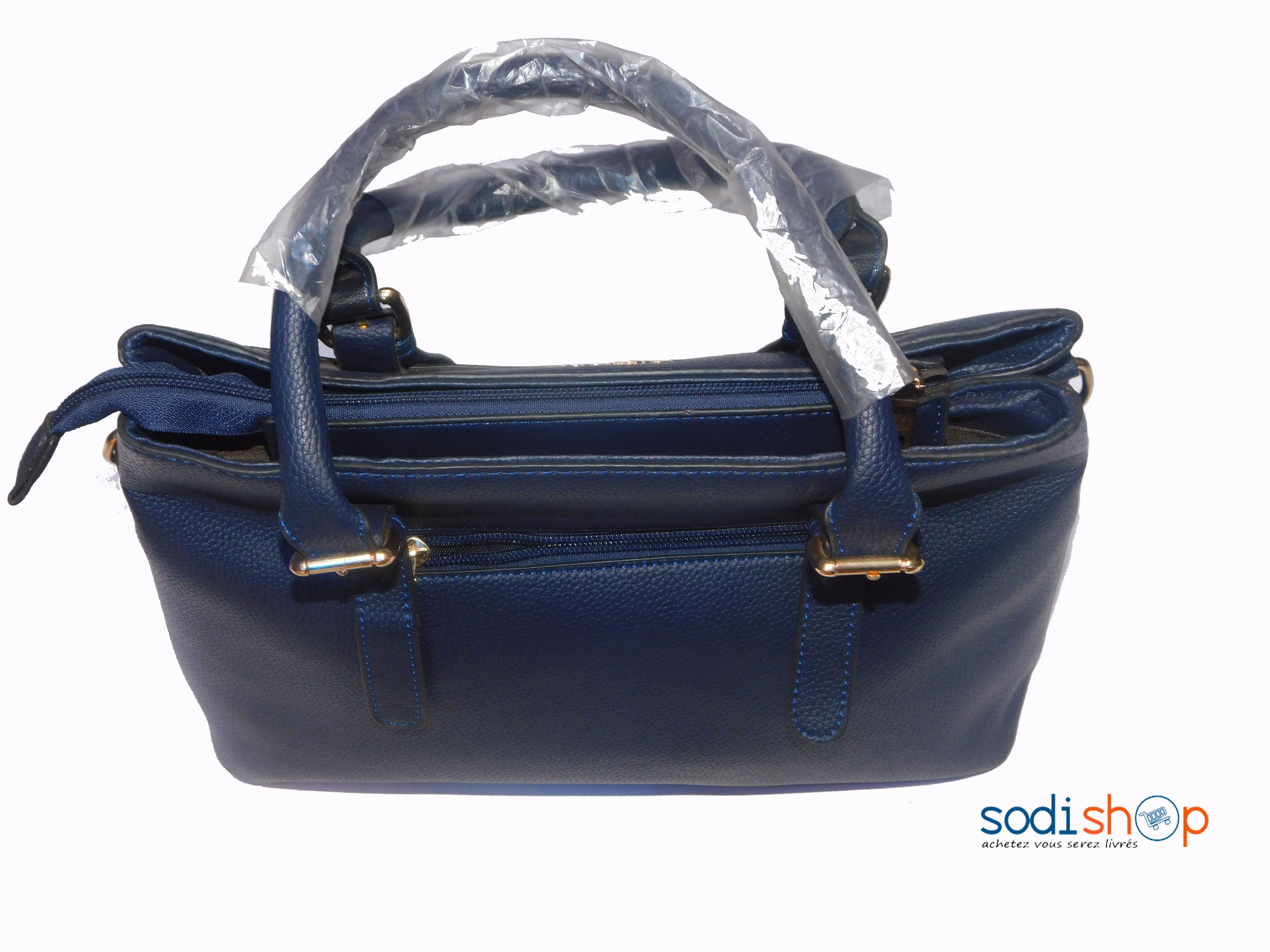 Sac à main couleur bleue strasse blanc KS0009 – Image 3