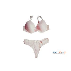 lingerie couleur rose blanc taille 100C