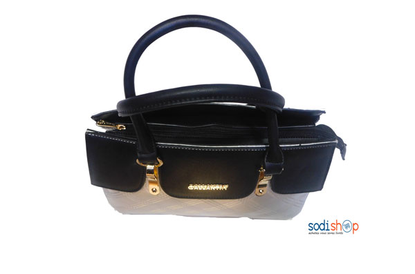Sac a main couleur noir et argenté-KS0009